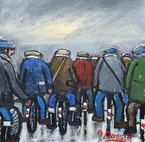 James downie original oil - james,