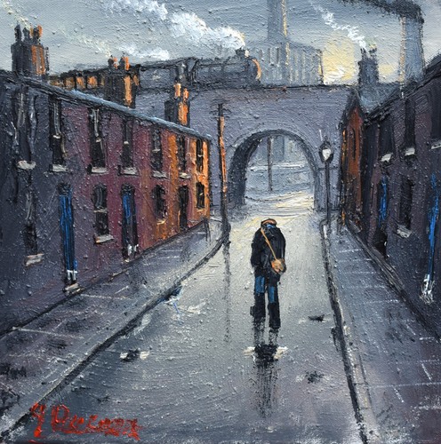 James downie original oil - james,