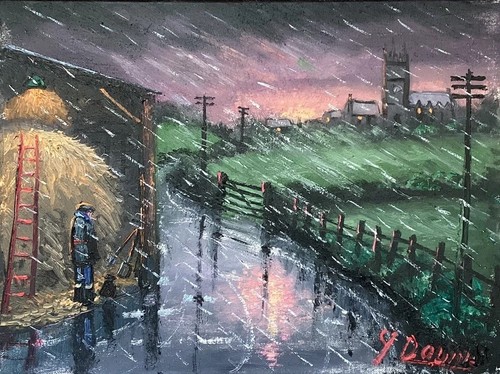 James downie original oil - oil, on