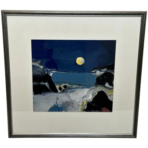Painting illuminated moonlight - painting,