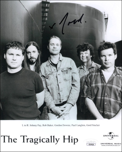 Gord downie signed autograph - downie,